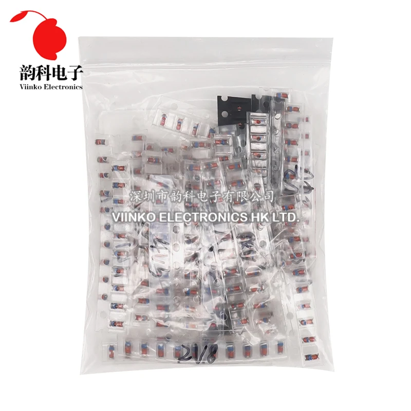 300pcs 1/2W SMD LL34 Zener Diode Assorted Kit 0.5W 2V - 39V 30Values Each 10pcs DIY Sample Set