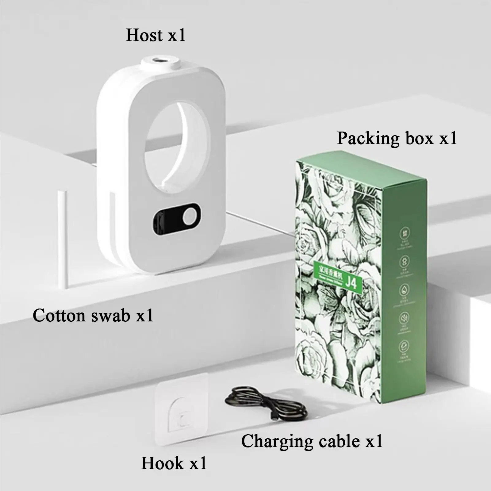 Macchina per aromaterapia intelligente Spruzzatore automatico di fragranze Diffusore di oli profumati Temporizzazione Apparecchio ricaricabile ad ampia copertura per Spa