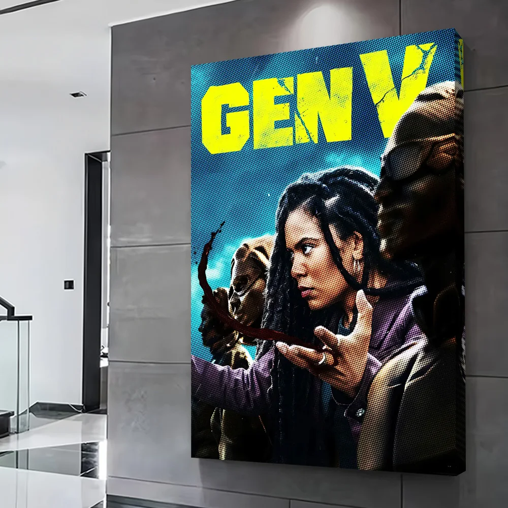 ملصق Gen V مطبوع قابل للتخصيص على القماش هدية فنية لتزيين الغرفة والديكور الداخلي واللوحات الزخرفية
