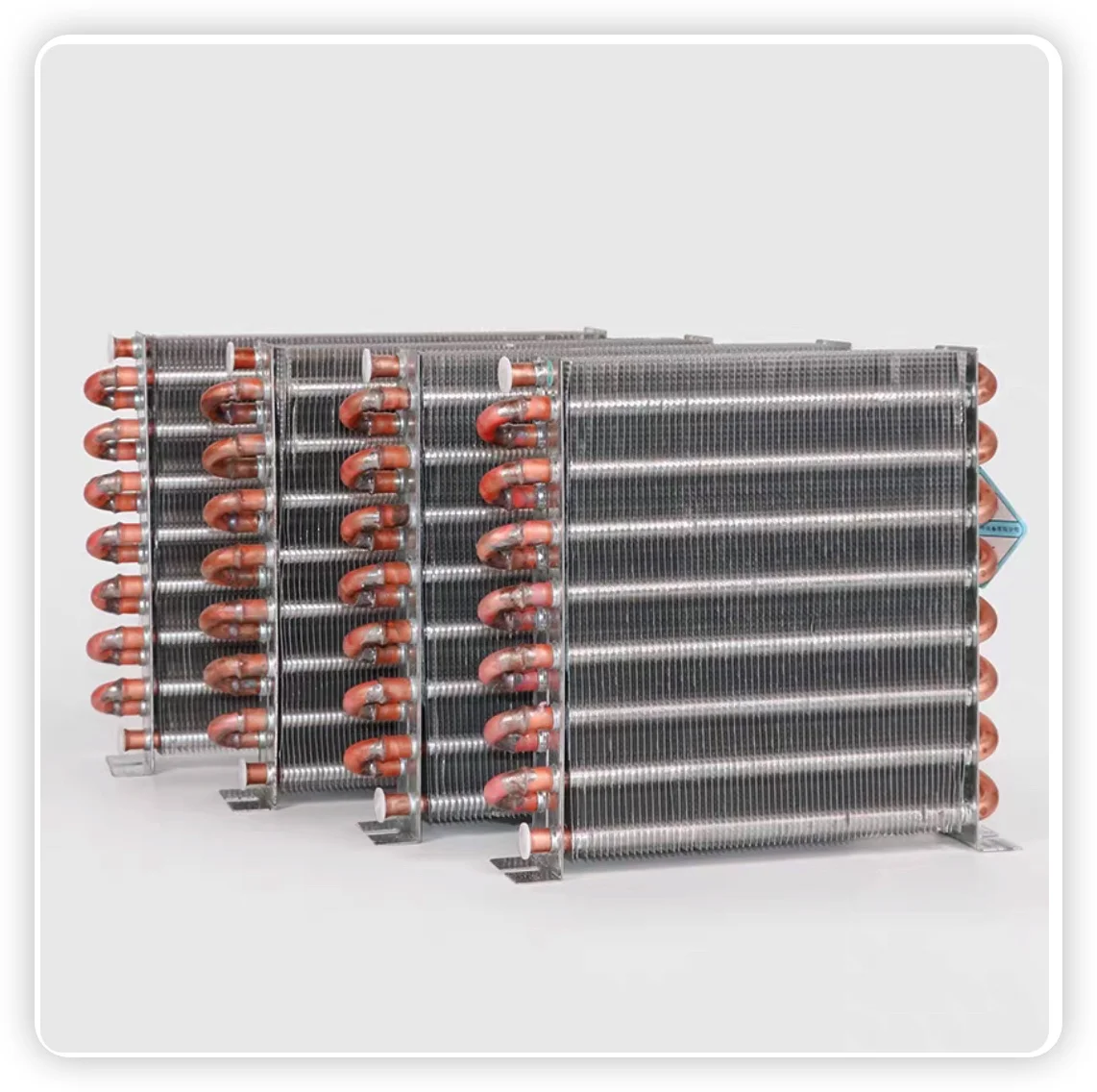 Aluminum Alloy Water Cooling Radiator, Fin Type Condenser Heat Exchanger for Refrigeration System 360-390W