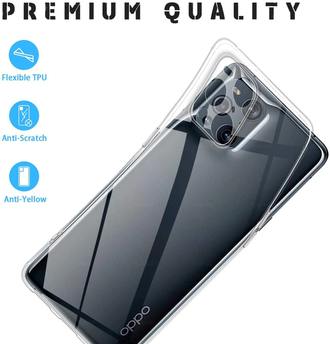 Ultra Thin Transparent Silicone Case For OPPO Find X X2 X3 X5 X6 Pro Neo Lite X7 Ultra Clear Soft TPU Shockproof Phone Cover