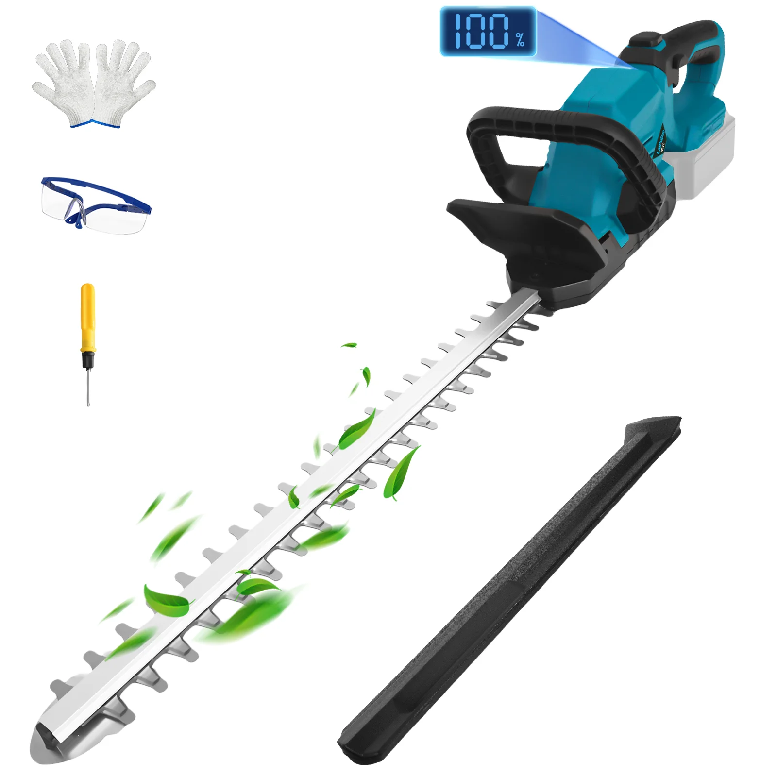 Brushless Electric Hedge Trimmer 3000RPM Cordless Portable Bush Trimmer Lawn Mower Garden Yard Tools For Makita 18V Battery Pin