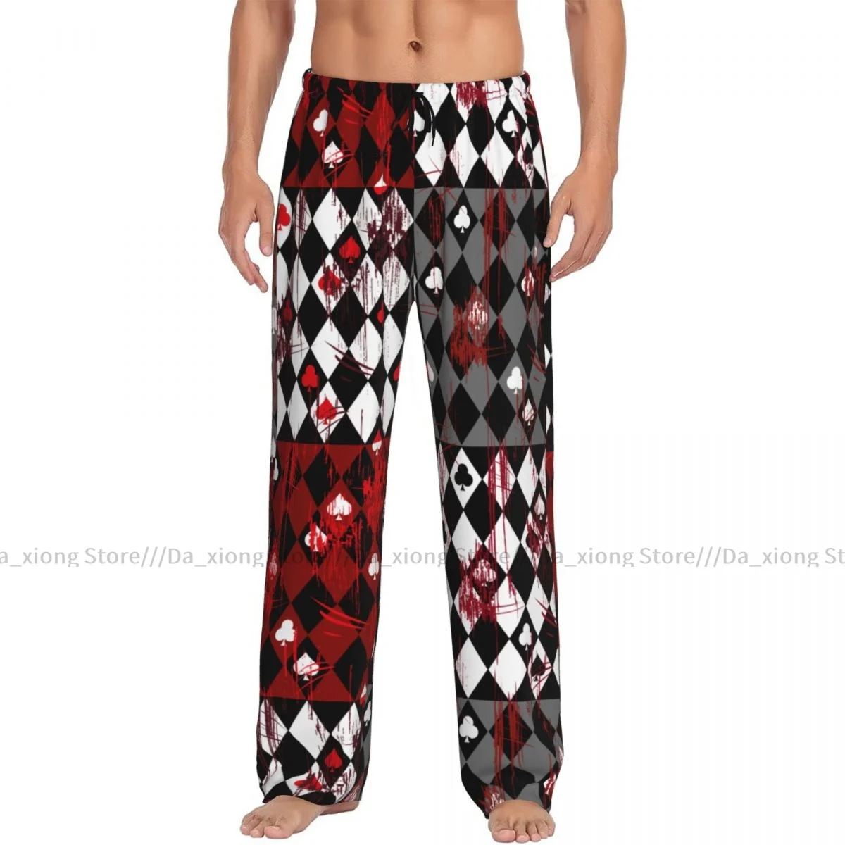 

Men's Casual Pajama Sleeping Pants Queen Of Heart Bloody Lounge Loose Trousers Comfortable Nightwear