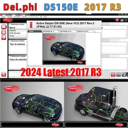 Del için Keygen ile 2024 sıcak Delphis 2017.R3-otomobil kamyon DS150E multilanguage sofware indir ile phi teşhis yazılımı