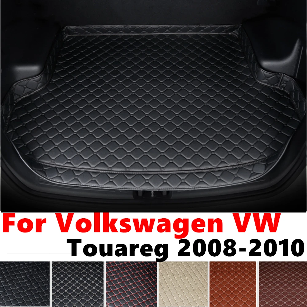 High Side Car trunk mat for Volkswagen VW Touareg 2010 2009 08 Tail Boot Luggage Pad Rear Cargo Liner Cover Interior Accessories