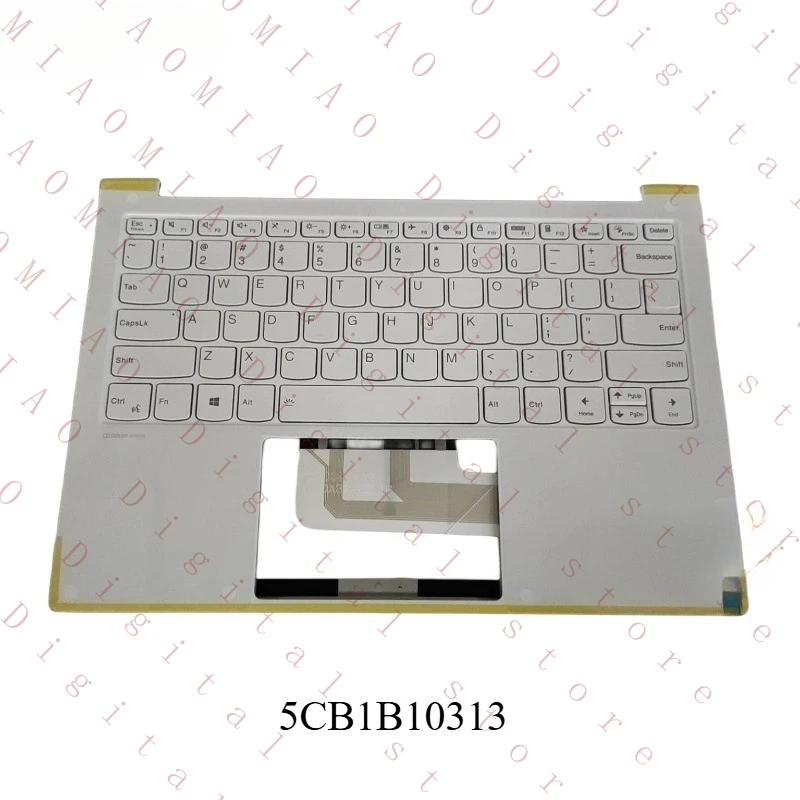 APT    New for lenovo Yoga Pro 13s ITL 2021 palmrest BT keyboard white US 5CB1B10313