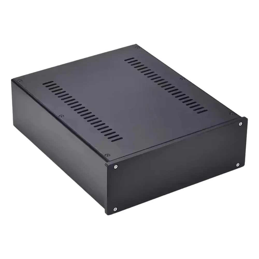 Nowa obudowa z czarnego aluminium 2609 DIY HIFi Project Box Obudowa wzmacniacza Rozmiar 260 * 90 * 311 mm — zdjęcie produktu 7
