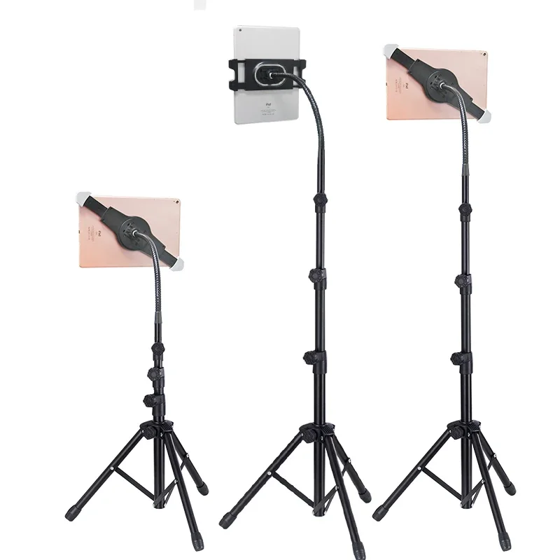 Adjustable Tablet Tripod Floor Stand Tablet Holder for 5-12.9 Inch Tablet Phone Support Tripod Stand Mount for IPAD Air Pro 12.9