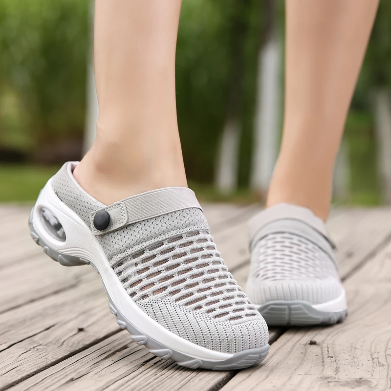 YISHEN Women Shoes Casual Shoes Height Increase Cushion Sandals Non-slip Platform Sandal For Women Mesh Outdoor Walking Slipper