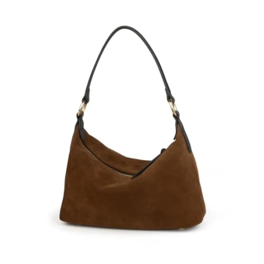 

DONNAIN Slouchy Suede Crescent Hobo Bag for Women Suede Trendy Shoulder Satchels Bag and Work Tote Bags for Women