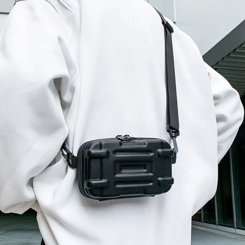 

Мужская повседневная сумка-слинг на грудь, легкая модная сумка-бокс, унисекс, минималистичная сумка через плечо, уличная сумка для телефона, наплечная сумка