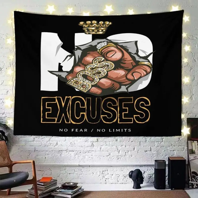 VIKAMA Forever Rock Hands Holding Cash Tapestry Home Art Piece Wall Decor Bedroom Dorm Music Band Cool Retro Soft Durable Cozy