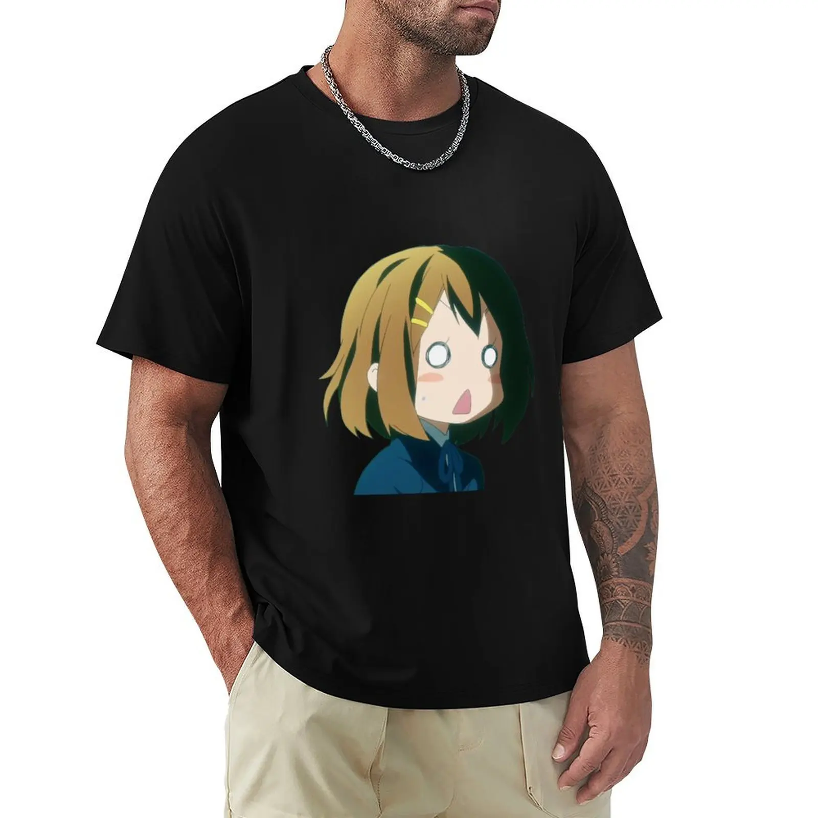 

Yui Hirasawa - K-ON! T-Shirt Minimalist Plain Crew Neck T-Shirt