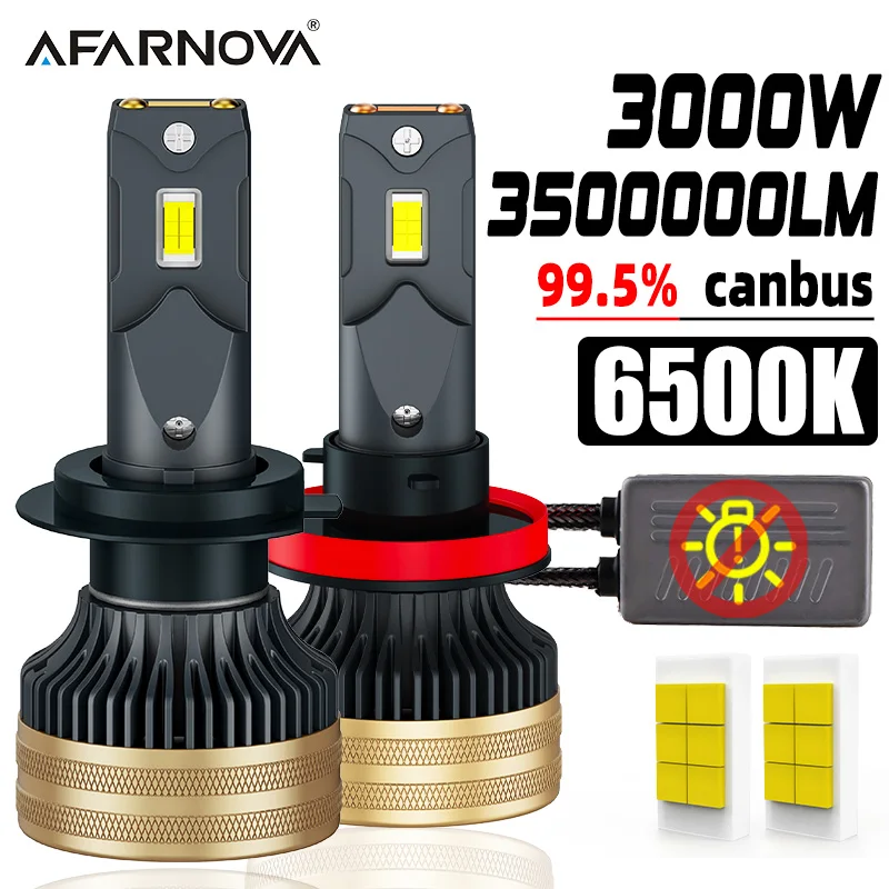 

H1 H7 LED Car Headlight Bulb Super Decoding 6500K 8084 CSP for Car Headlamp Auto Diode Lamps H11 H8 H9 Turbo Led 12V Automobile