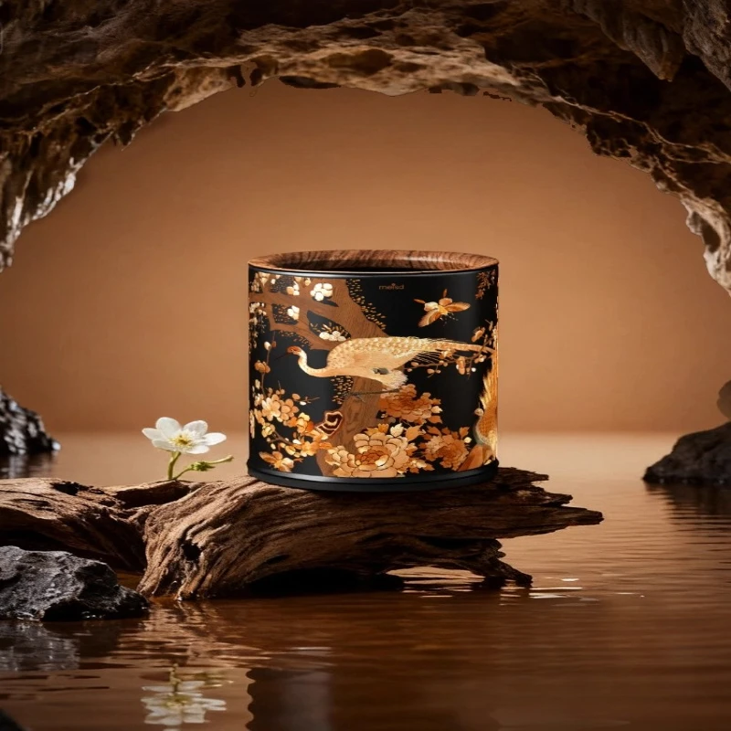 

Новые мусорные баки в китайском стиле для дома, с текстурой под дерево, в стиле легкой роскоши, высококачественные и эстетичные, инструменты для уборки