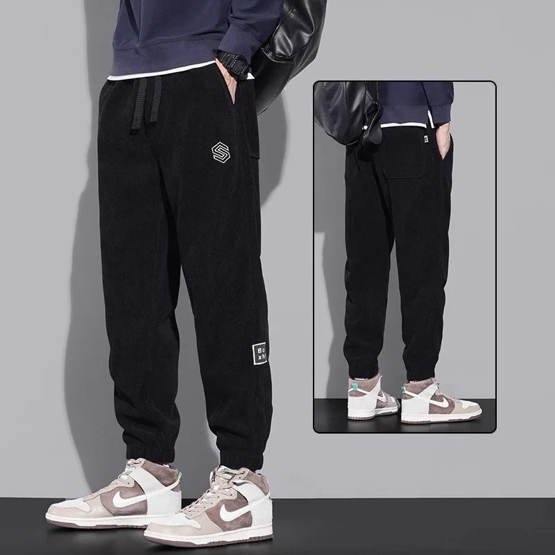 Sweatpants Men's 2024 New Arrival Autumn Fashion Brand Handsome Jogger Pants Harem Corduroy Pants Men Casual Pants Autumn and...