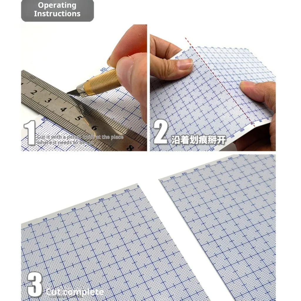 0.3mm-1mm ABS Modifica Modello Piastra di Gomma per Gundam Gunpla Modello FAI DA TE Strumento di Creazione Preciso Facile Taglio Self Made Parte Strumento MS078