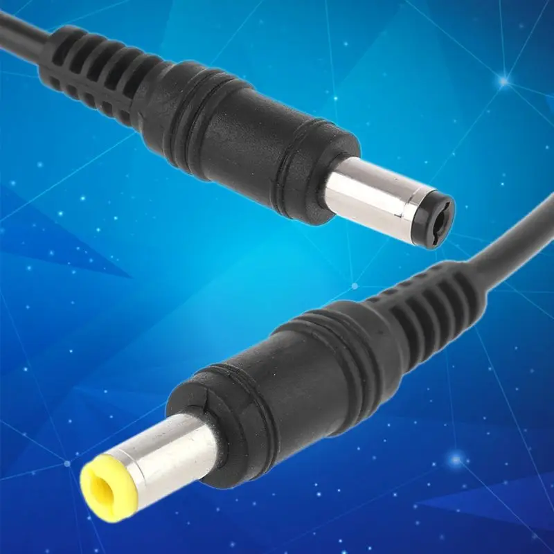 범용 DC 전원 플러그 익스텐션 전원 공급 케이블, LED CCTV 카메라 노트북용, 5.5x2.1mm 수-5.5x2.5mm 수 어댑터