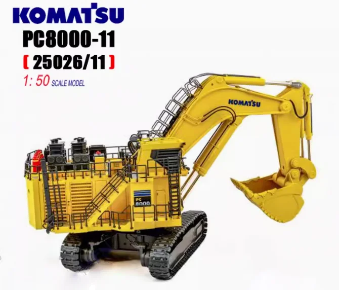 コマツ PC8000-11 鉱山バックホーショベル Bymo モデル 1:50 スケール