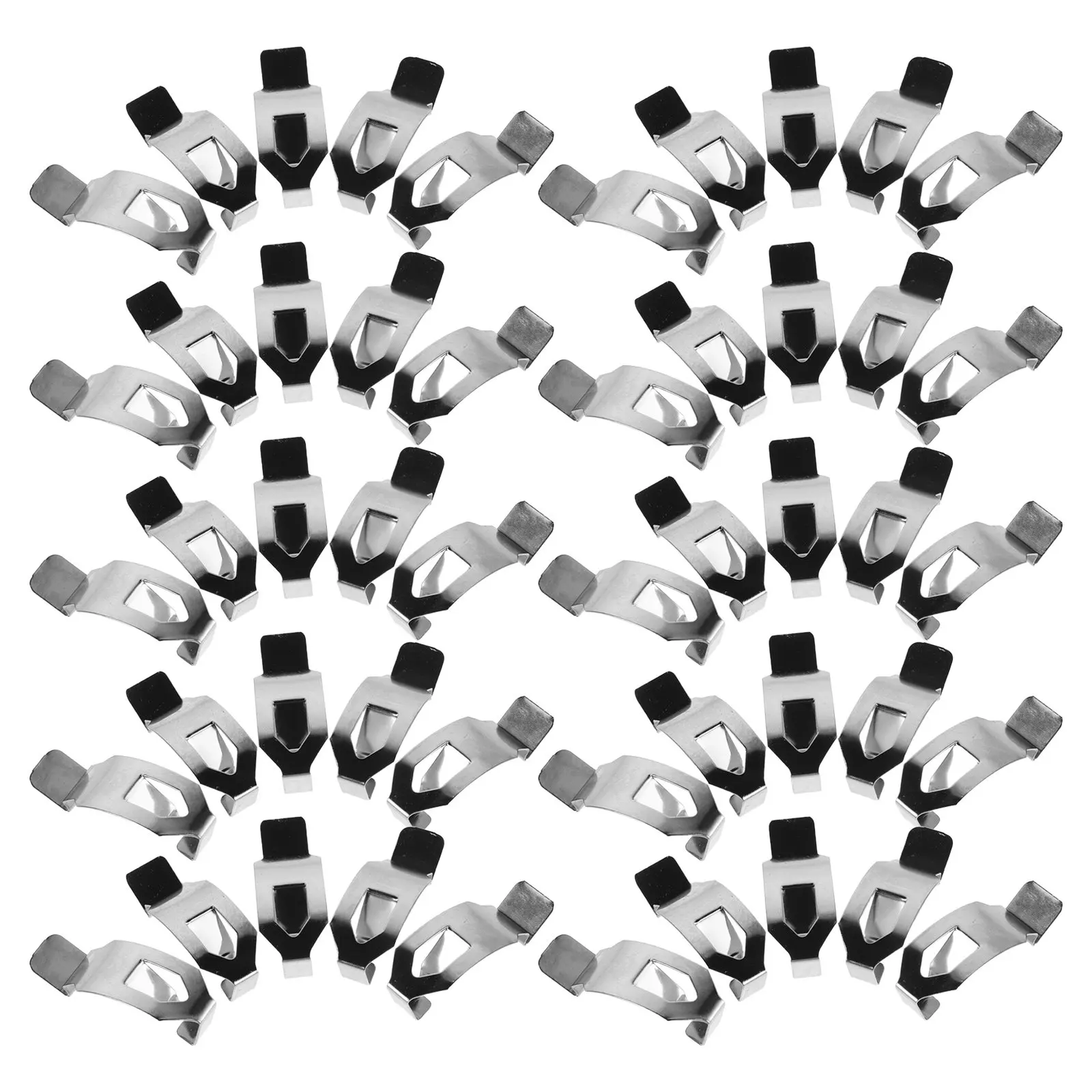 100Pcs Picture Frame Back Panel Clips Metal Spring Turn Clip Strong Fasteners for Wall Hanging Photo Frame Mounting Hardware