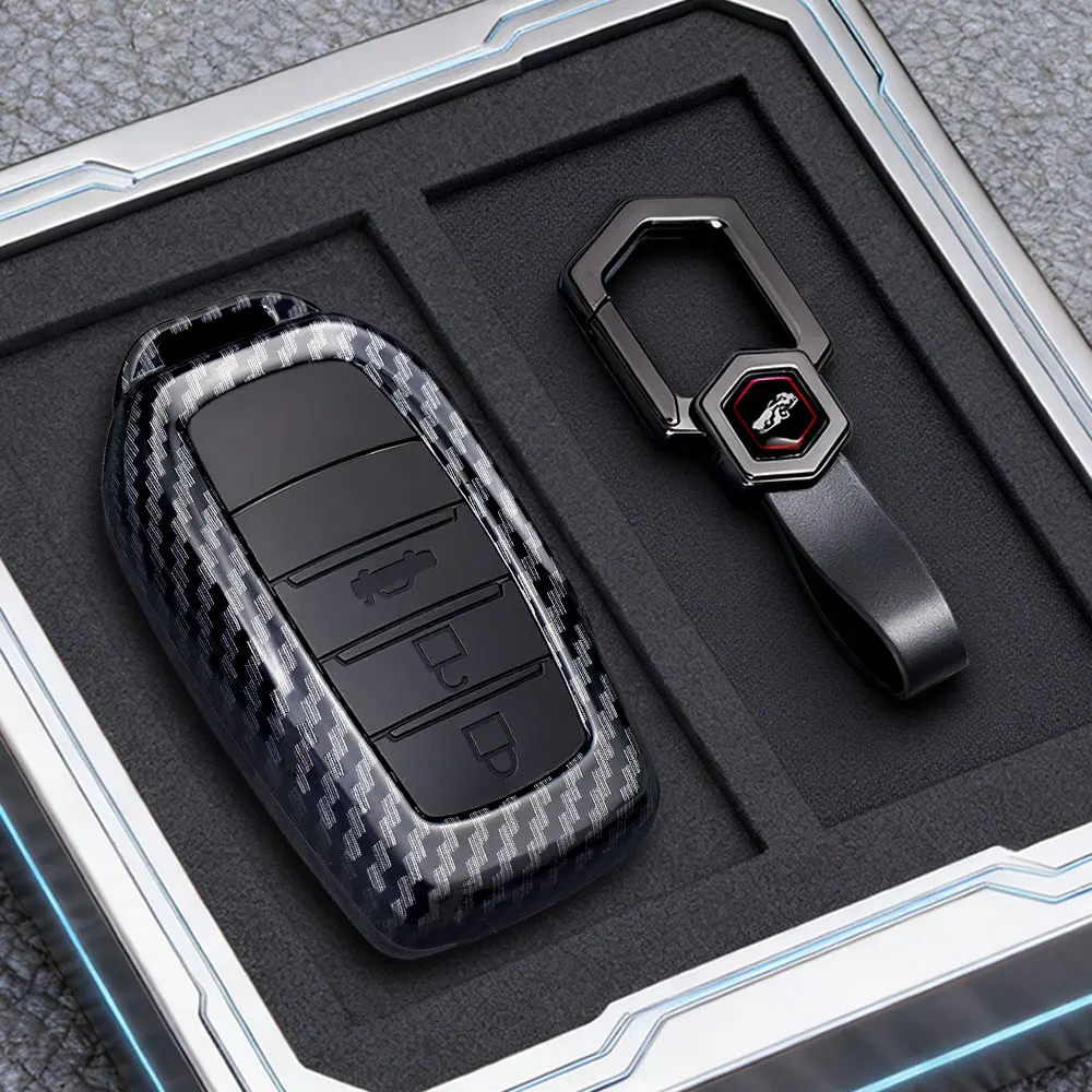 2/3/4/5 Button Car Key Case Cover for Toyota RAV4 HARRIER Hilux Fortuner Land Cruiser Crown Highland Prado Yaris Cross Aygo X 20