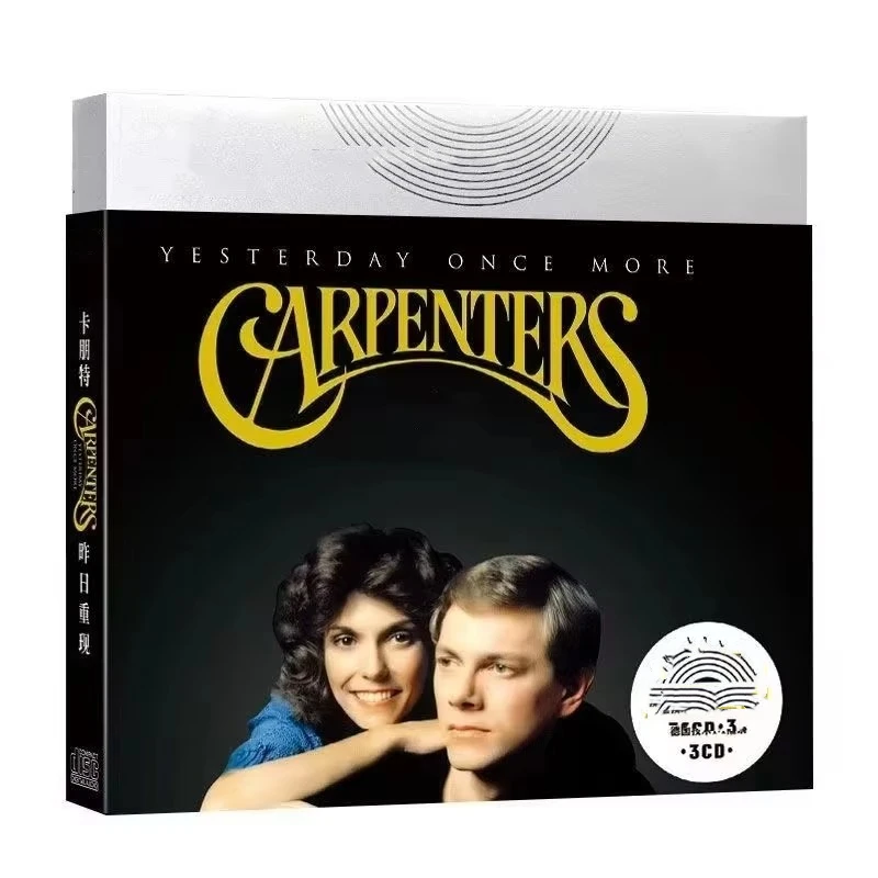 Pop Richard Carpenters Music CD Greatest Hits Album Yesterday Once More 3pcs Music Record Cosplay Walkman Car Soundtracks Box