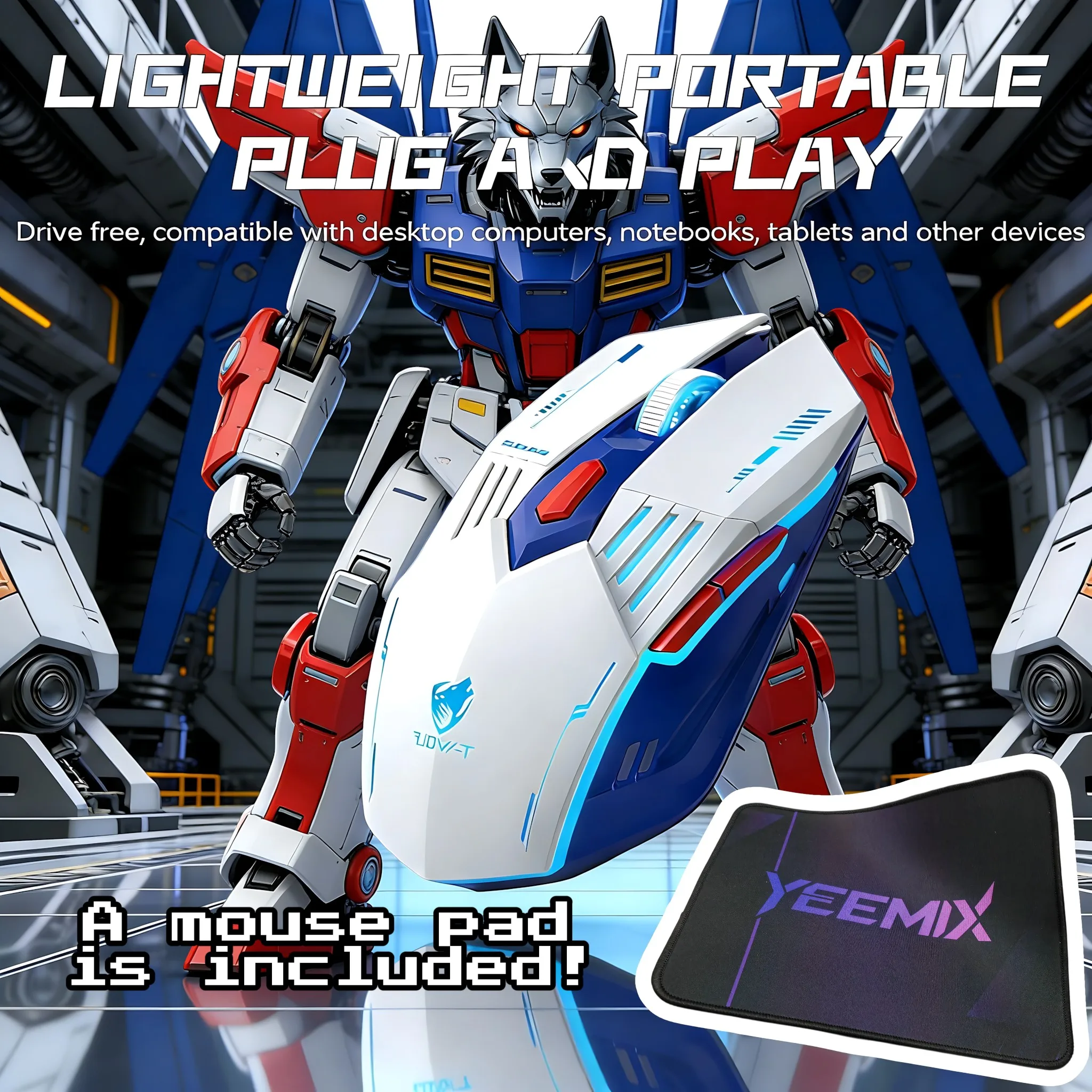 

Игровая мышь X7 с тремя режимами подключения (2.4G + Bluetooth + проводное), 6 кнопок, регулировка DPI в 3 режимах, эргономичный дизайн, 7-цветная подсветка