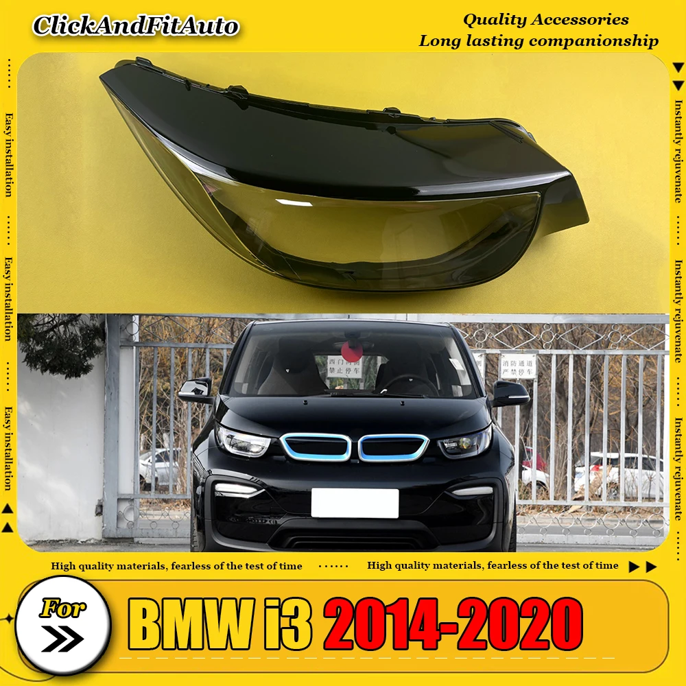 

For BMW i3 2014-2020 Headlamp Cover Shade Transparent Lampshade Headlight Shell Plexiglass Replace Original Lens