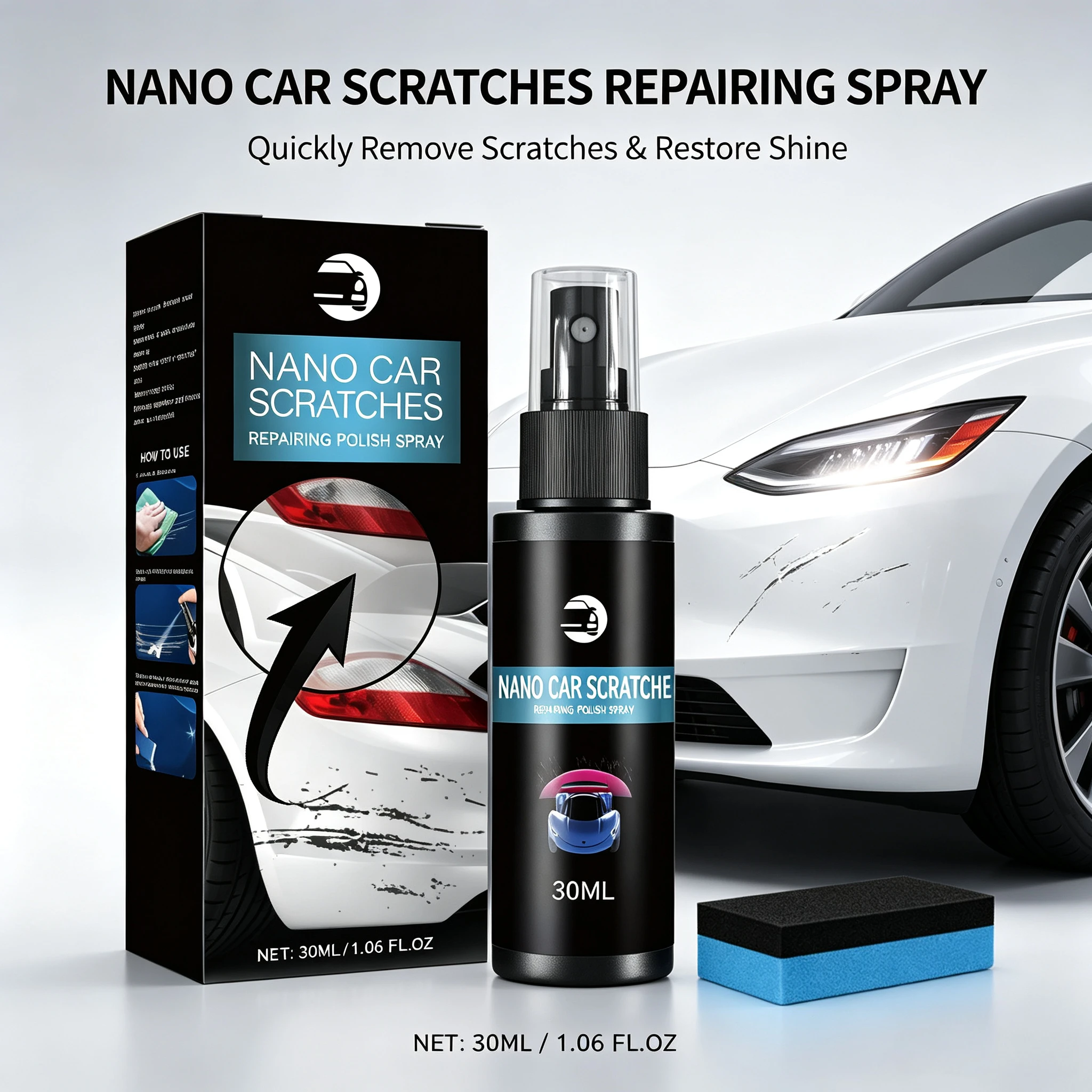 Quick-Acting Car Iron Remover Spray Color Changing Wheel Decontaminant Dissolves Brake Dust Iron Particles Metal Safe Car Care