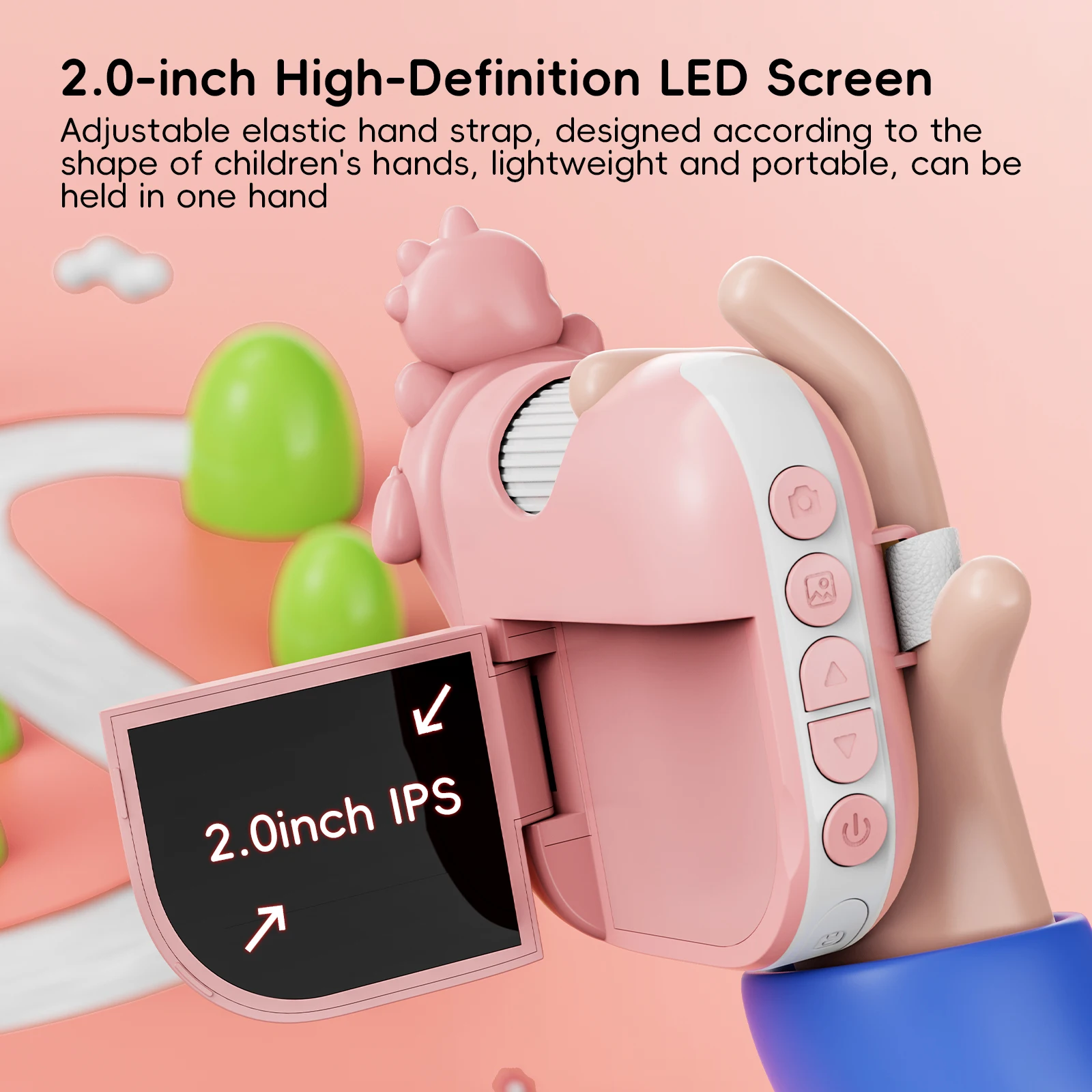 2inch 2MP 1080P Kids Digital Microscope Camera Handheld Endoscope For Educational Interest Development CMOS Borescope Magnifier