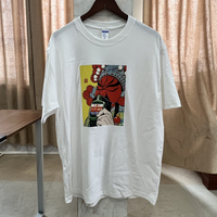 2024 New Wusheng Guan Gong Guan Yu Beijing Erguotou Printed Pure Cotton Loose Casual Half Sleeve T-shirt Top