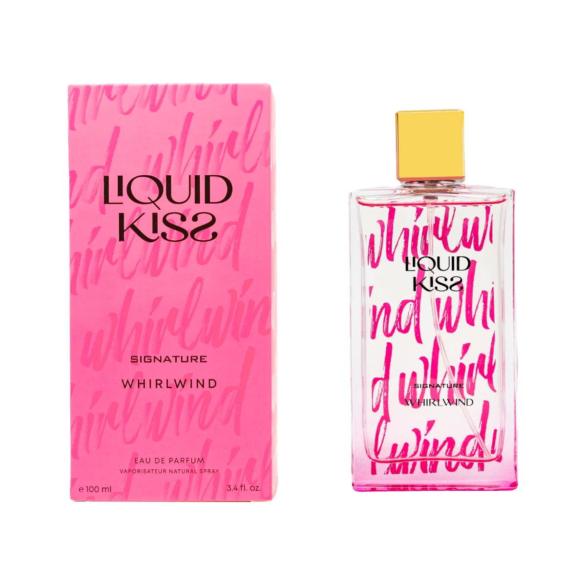 LIQUID KISS Eau De Parfum Spray for Women Floral Fruity Notes Sweet Fragrance 3.4 Ounce WHIRLWIND Perfumes