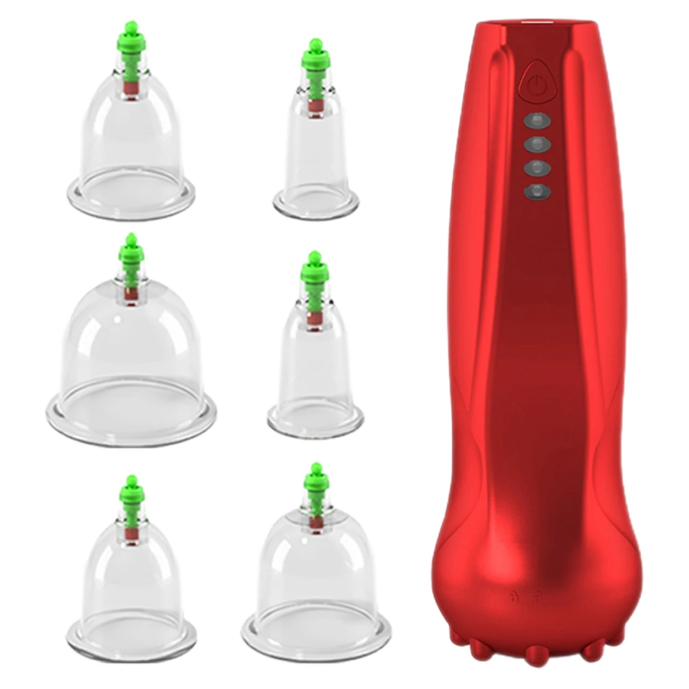 

1Set Multifunctional Electronic Cupping Device Vacuum Therapy Home Use Handheld Massager Meridian Massage Gua Sha Body