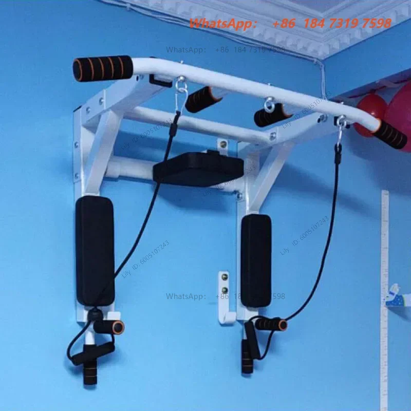 Home Gym Pull-ups Bar Horizontal Bar Wall Pull-ups Bar Wall Indoor Fitness Equipment Boxing Power Rope Sling Training