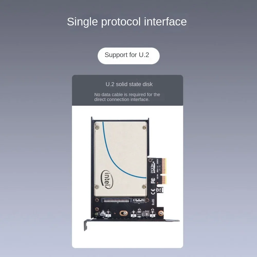 U2x4 Pcie 4.0 X4 U.2 Adapter Card SFF-8639 U.2 Computer Hardware Accessories