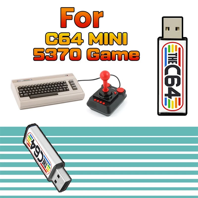 5370 ألعاب USB عصا ل C64 البسيطة الرجعية لعبة وحدة التحكم محرك USB التوصيل والتشغيل استبدال أجزاء الملحقات 1 قطعة