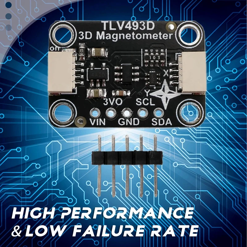 TLV493D โมดูล Magnetometer สามแกนเข้ากันได้กับ STEMMA QT Qwiic