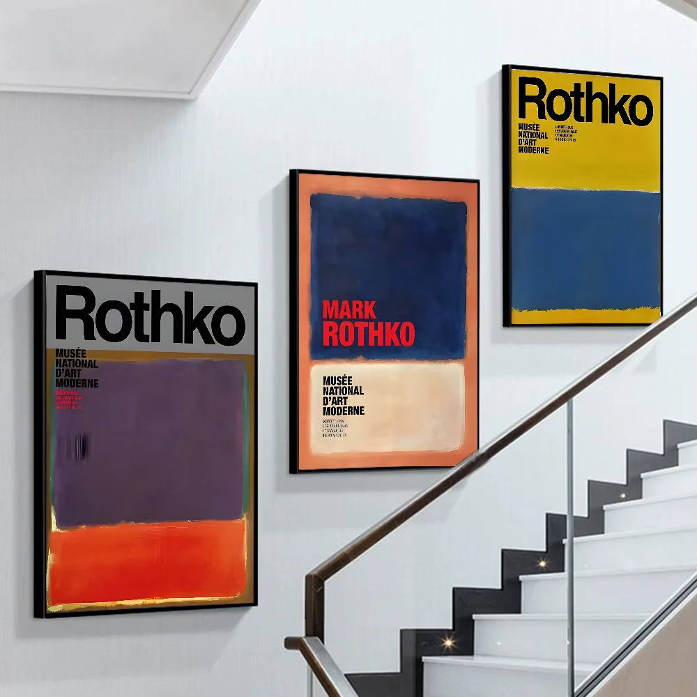 Scandinavian Modern Mark Rothko Abstract Colorful Classic Movie Posters Vintage Room Bar Cafe Decor Nordic Home Decor