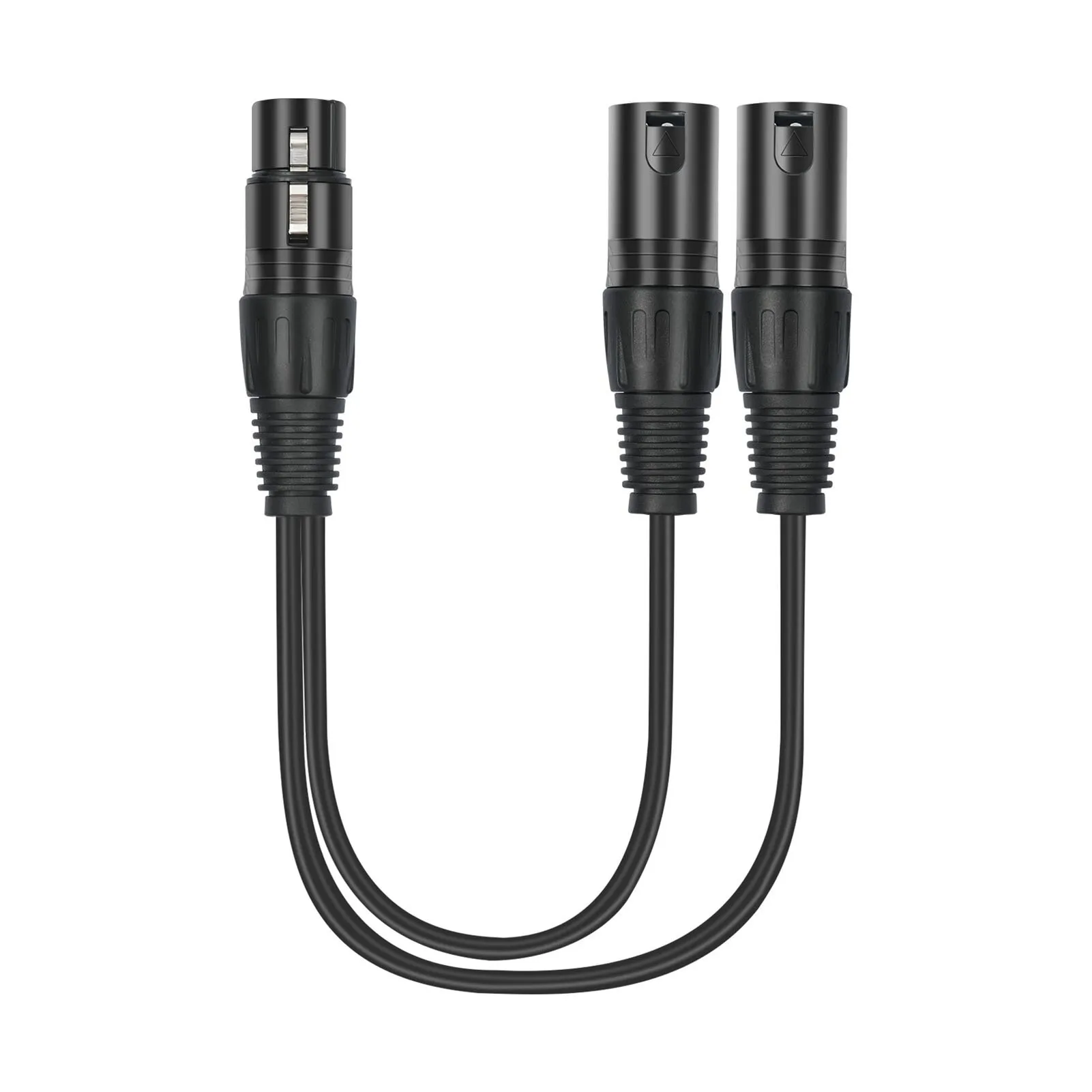 XLR-Splitterkabel 3-Pin Buchse auf Dual-Stecker Patchkabel Einfach zu Verwenden Langlebig Hochwertig Brandneu Symmetrisches Mikrofonkabel