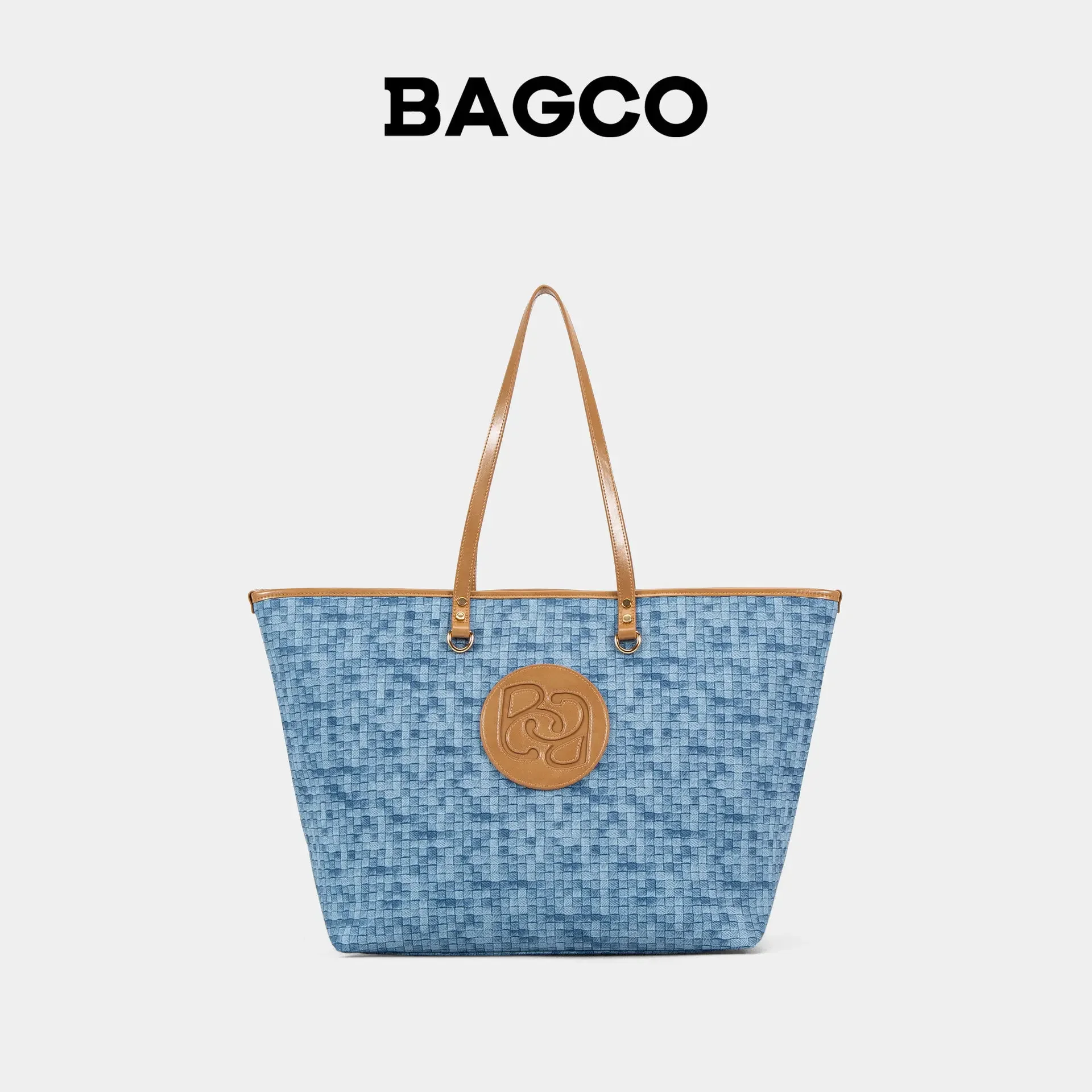 

BAGCO | Women Woven Light Luxury Design Bag Commuter Tote Bag