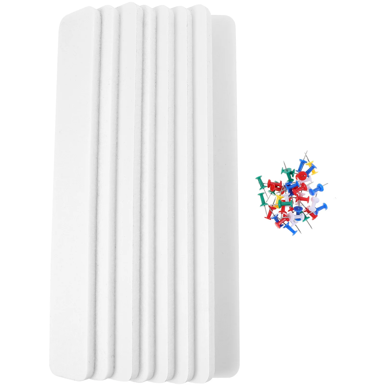 1Set Felt Bulletin Board Strip Adhesive Mounted Small Bulletin Boards for Wall Study Organization Planning Decor