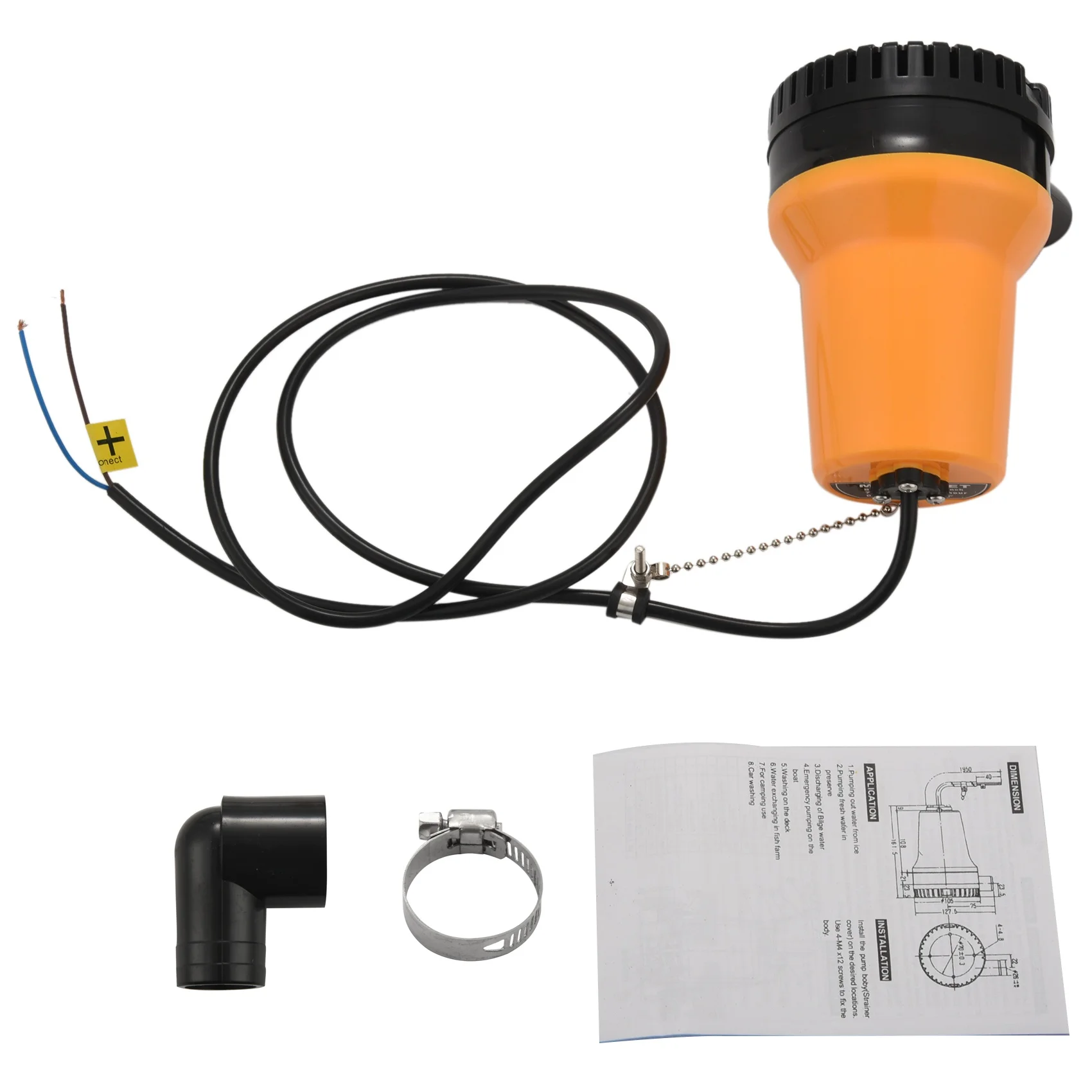Reliable- Bilge Pump, 12V  Micro-  Dc Immersible Submersible Agricultural Irrigation Portable Electric Water Removal Pump