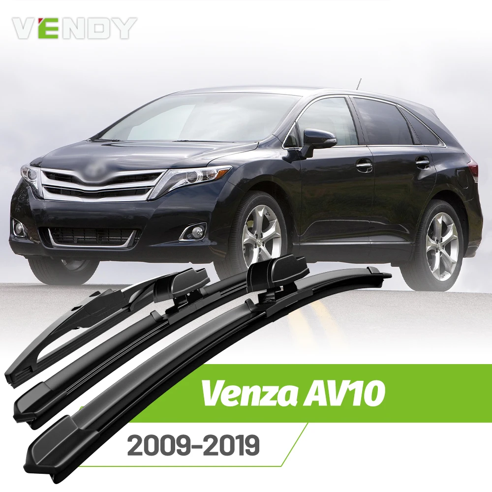 

Front & Rear Wiper Blades Set For Toyota Venza AV10 2009-2019 Windshield Windscreen Window Rain Brushes 26"+22"+12"