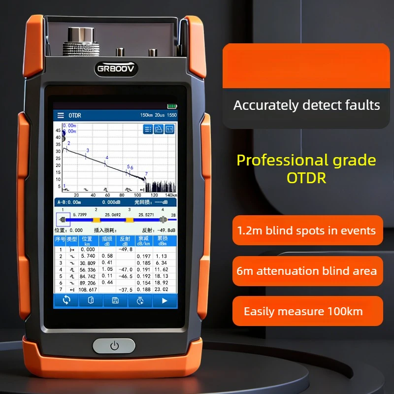 The OTDR high-precision acceptance test optical time domain reflectometer has the function of detecting weak light faults.