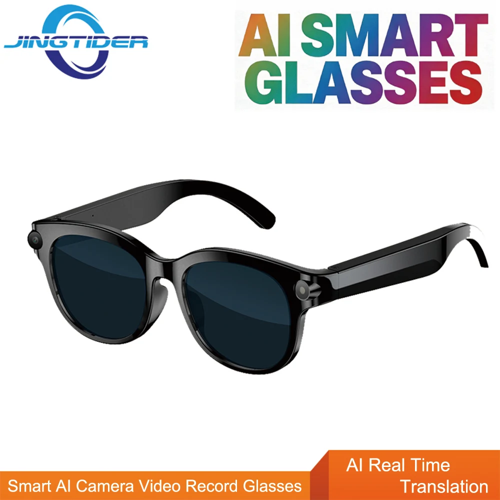 

Upgrade M89 Smart AI Glasses Real Time Translation 2.0MP HD Camera Video Recording Bluetooth Call Music Smart Glasses Flashlight