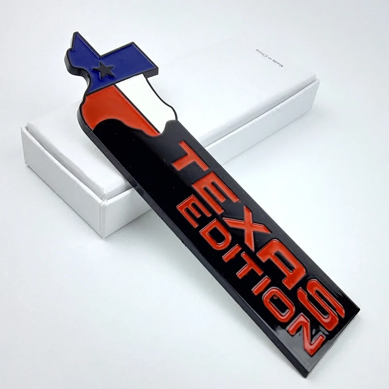 1pc 3D TEXAS EDITION ABS Car Truck Rear Body Badge Emblem Sticker for Ram Silverado F-Series F-150 Chevrolet Universal