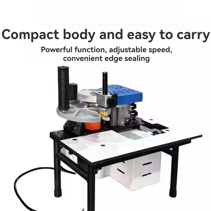 1100W Woodworking Edge Banding Machine Manual Edge Pressing Machine Wood Straight And Curved Edge Banding Equipment