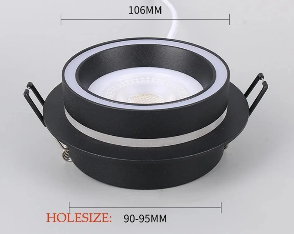 Aluminum Round Adjustable Spot Light Fixture LED Downlight GX53 LED LAMP REPLACE Ceiling Spot Light Frame