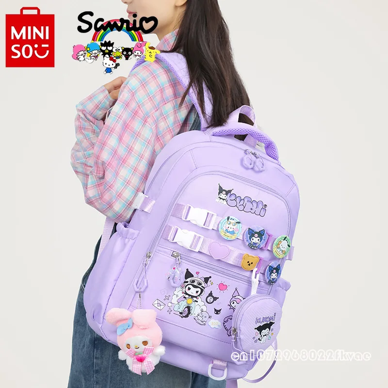 Sanrio-mochila de viaje de alta calidad para mujer, morral pequeño y fresco de gran capacidad con dibujos animados, ideal para estudiantes