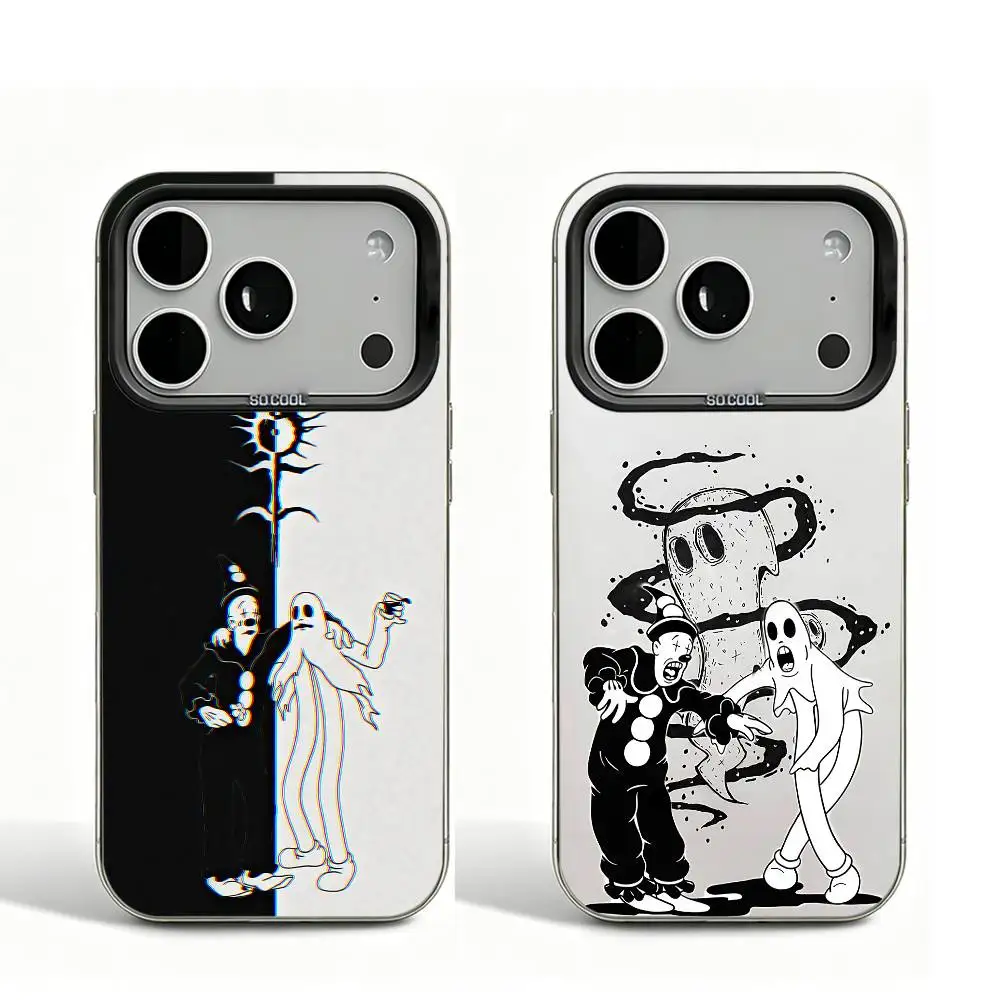 G-GhostemaneS Black Matte Large Camera Hole Case For iPhone 17 16 15 14 13 12 11 Pro Max Bumper Cover